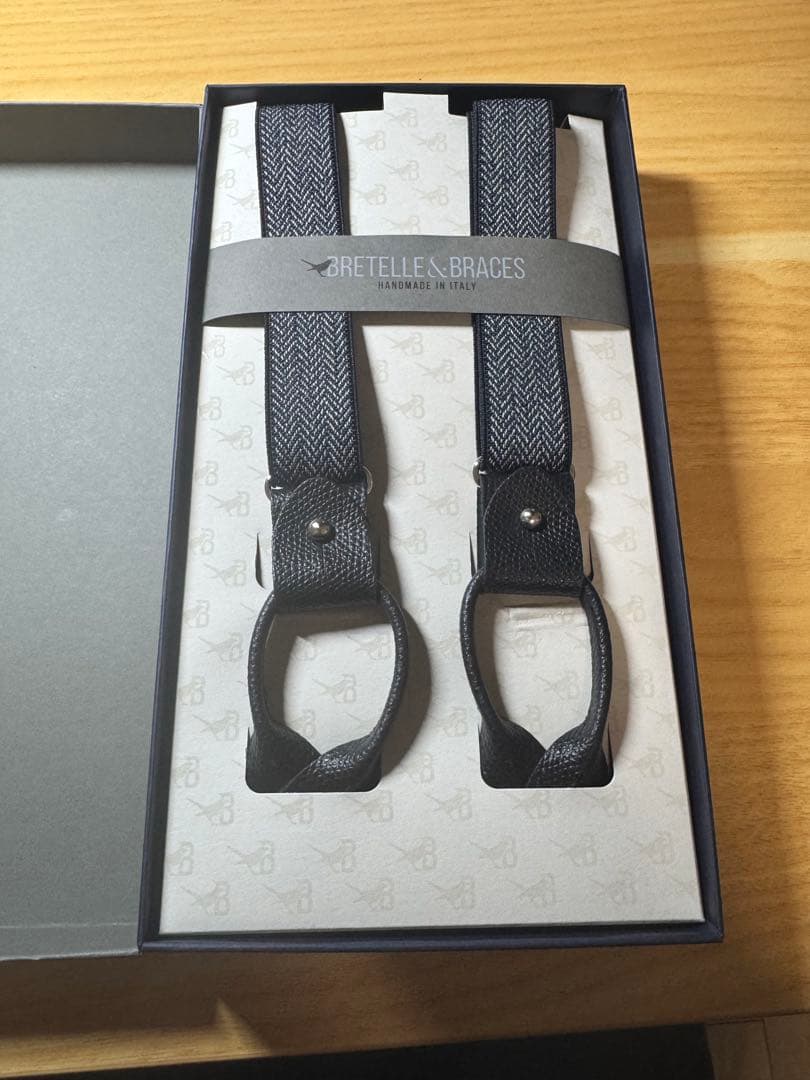 BRETELLE & BRACES ネイビー サスペンダー
