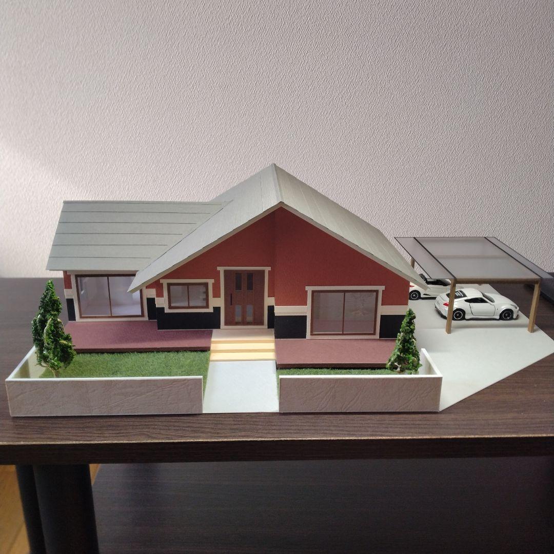 50分の1，平屋＆ロフト内外模型No.94『気分は北欧Ⅱ』