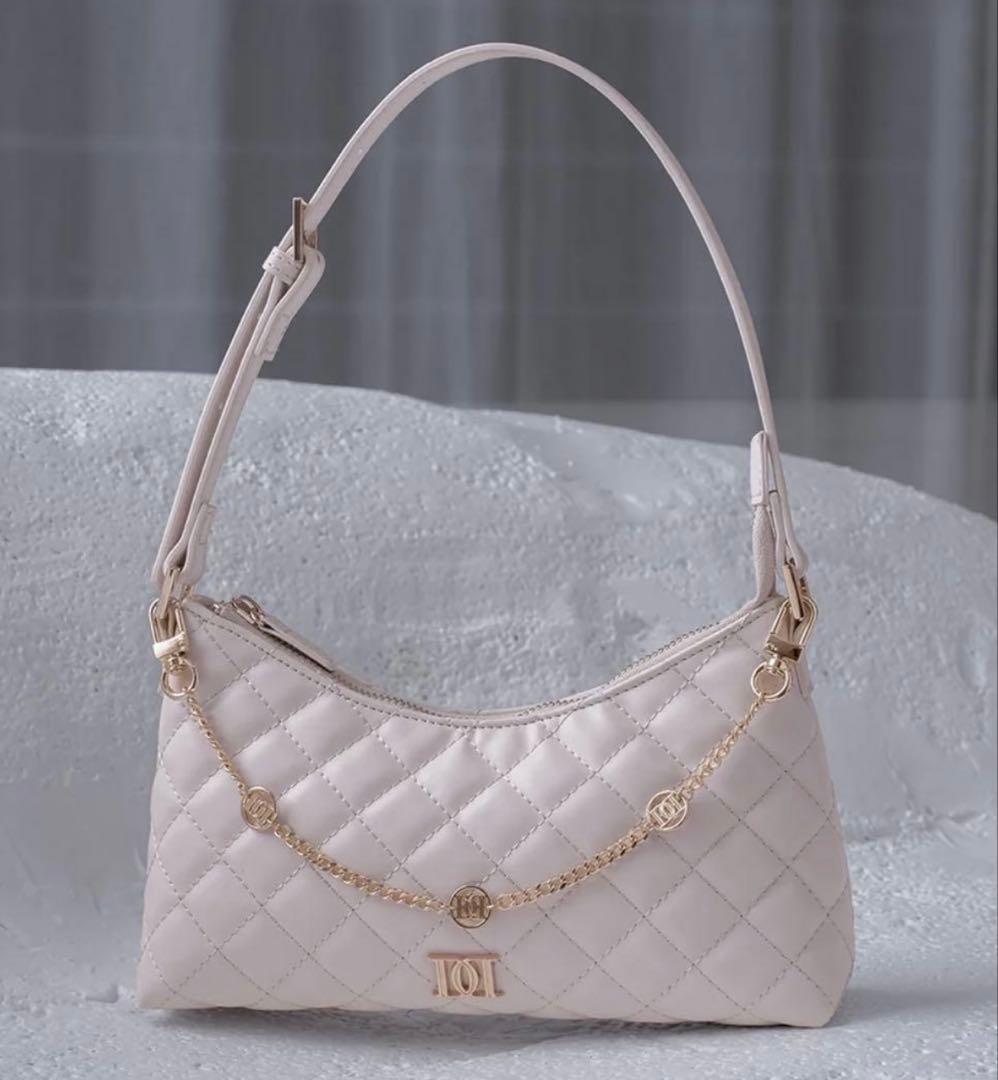 Darich ダーリッチ キルティングチェーンハンドミニバッグ【ピンク】