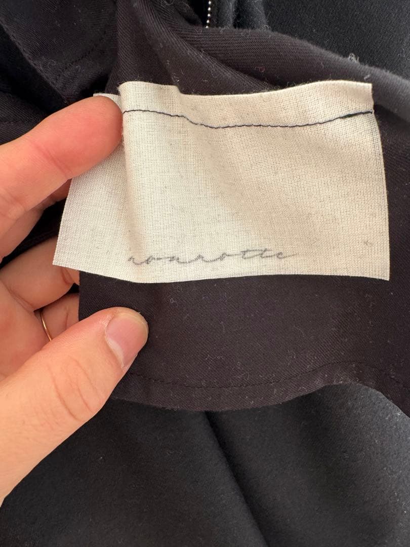 【1回のみ使用】ノノット　nonnotteウールワイドスラックス