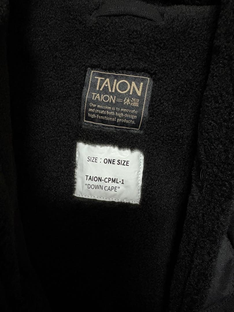 ジャケット・アウター TAION MILITARY SIBLE DOWN CAPE