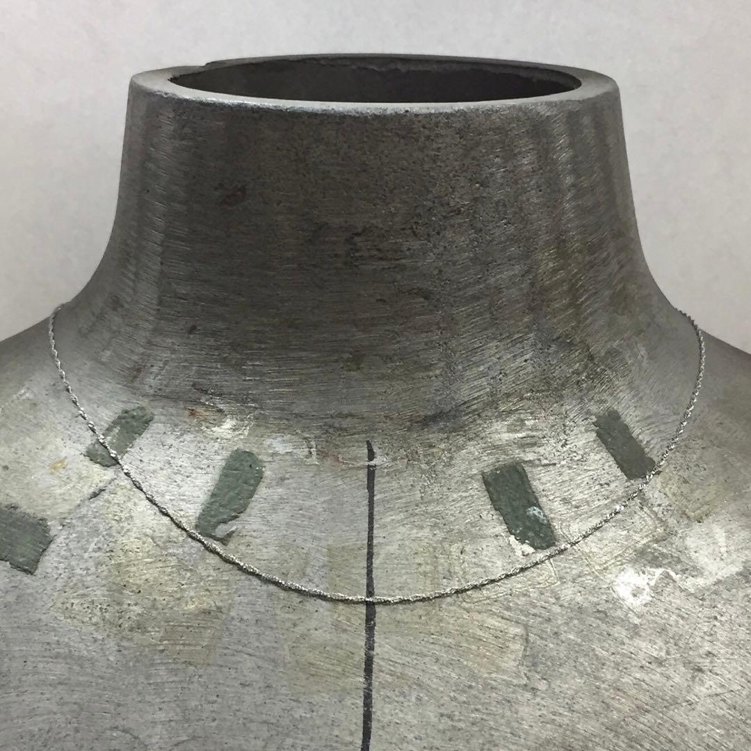 ゆーこページ　プラチナスクリューネックレス40cm