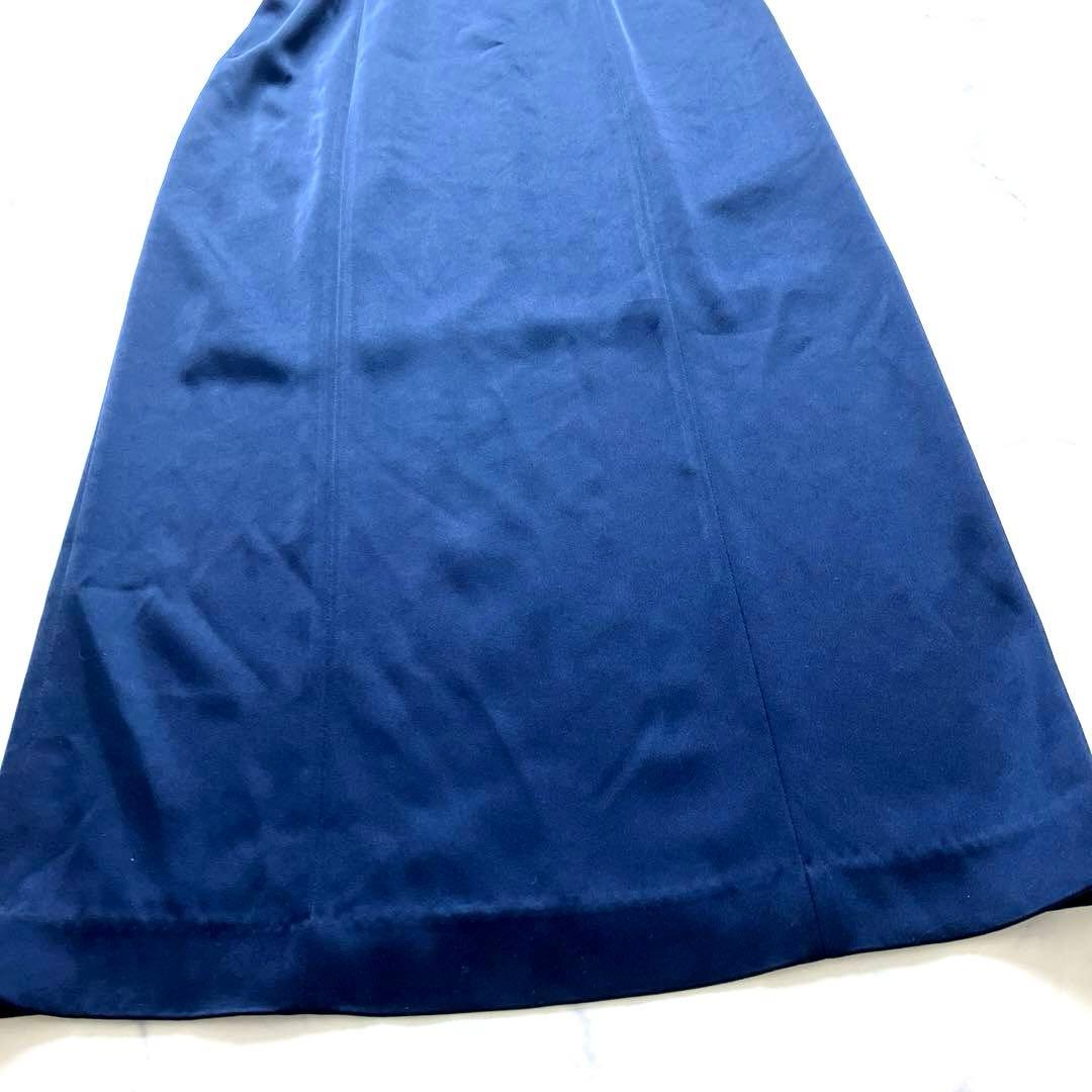 【新品未使用】フレイ アイディー　ラッフルフリルスリーブドレス ネイビー　1