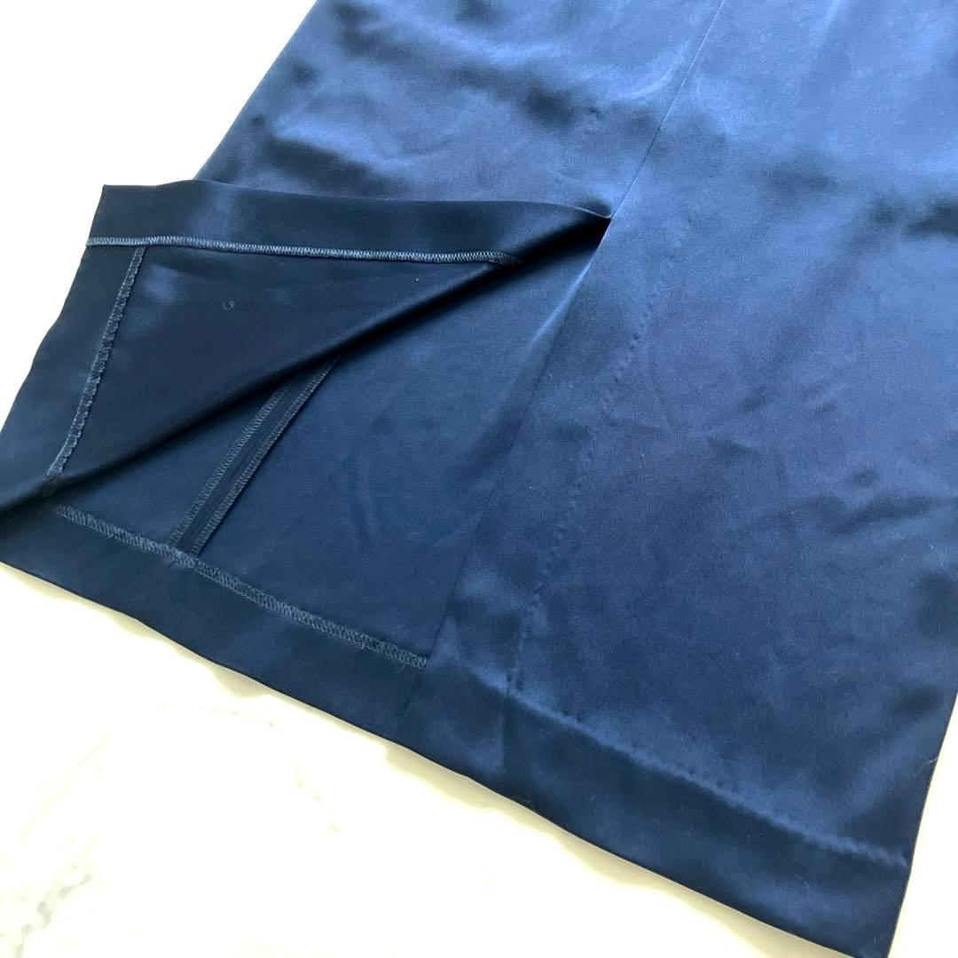 【新品未使用】フレイ アイディー　ラッフルフリルスリーブドレス ネイビー　1