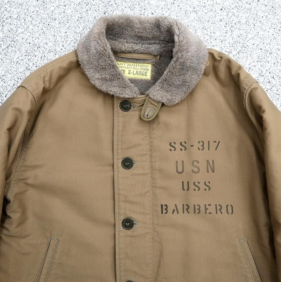 美品 XL バズリクソンズ N-1 デッキジャケット