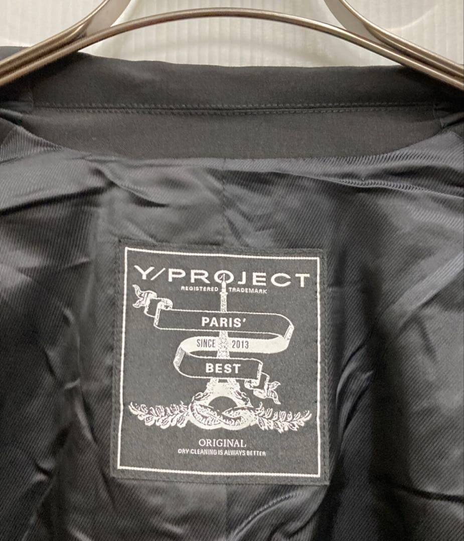 Y/PROJECT ブラック テーラードジャケット