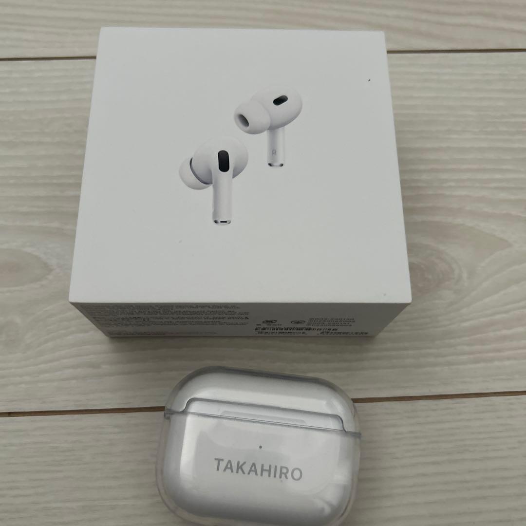 AirPods Pro ホワイト TAKAHIRO刻印