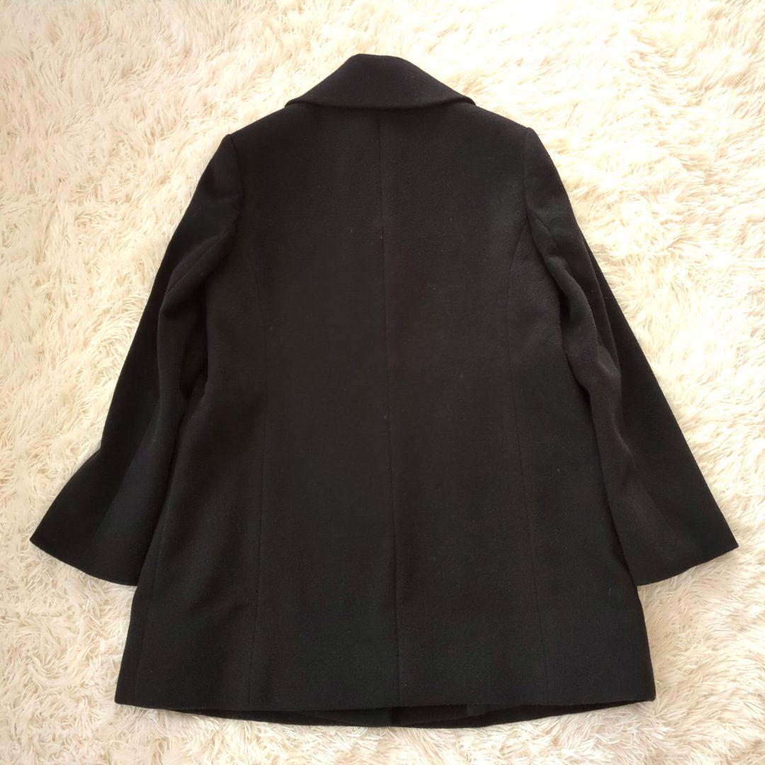 極美品　大きいサイズ　アクアスキュータム　アンゴラ混ウールコート　テーラード