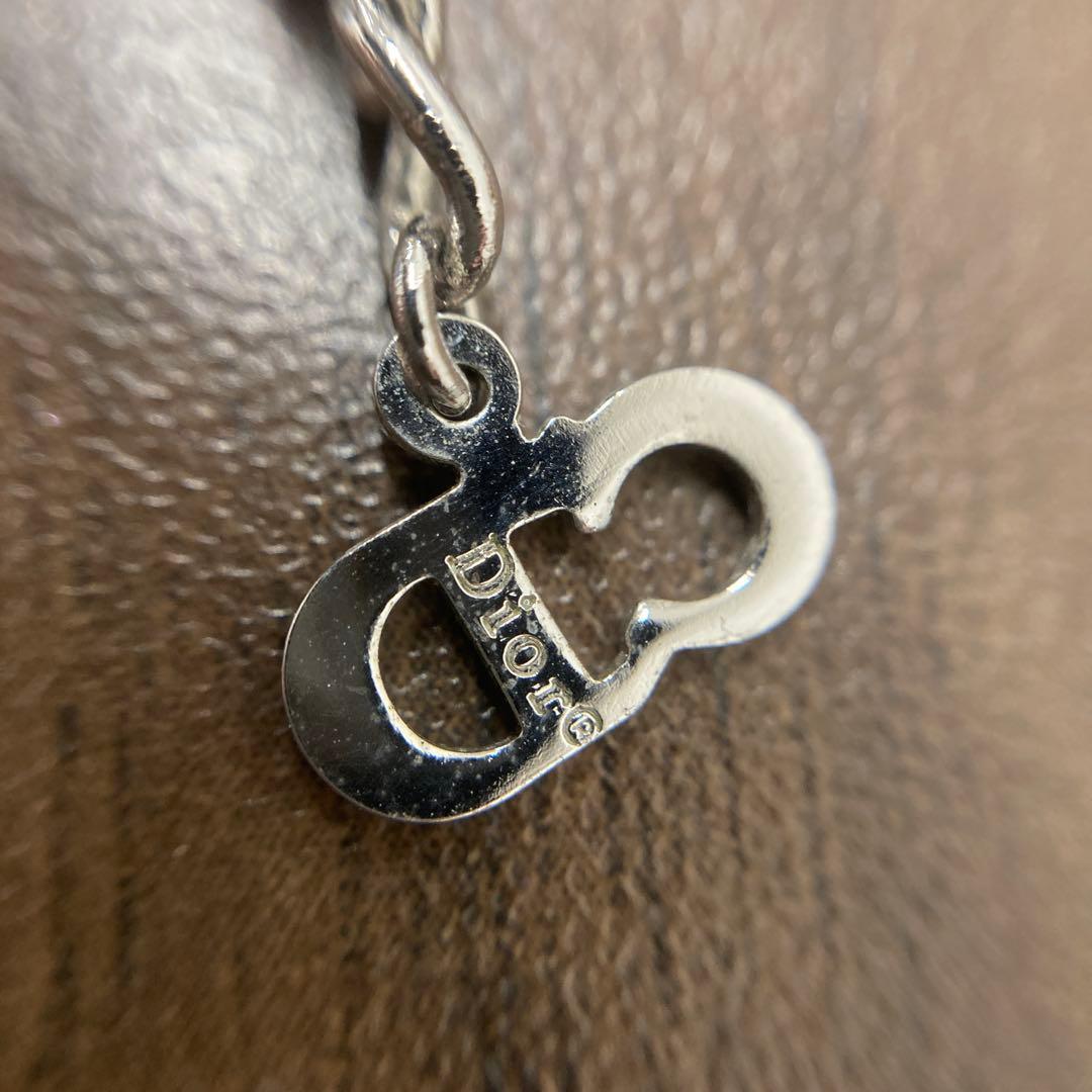 クリスチャンディオール ロゴ ラウンドプレート ネックレス 箱付