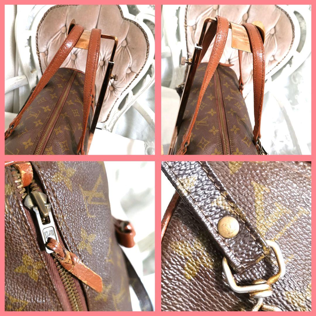 ニコニコ!ルイヴィトンLVモノグラム正規斜めがけショルダー付!パピヨン30