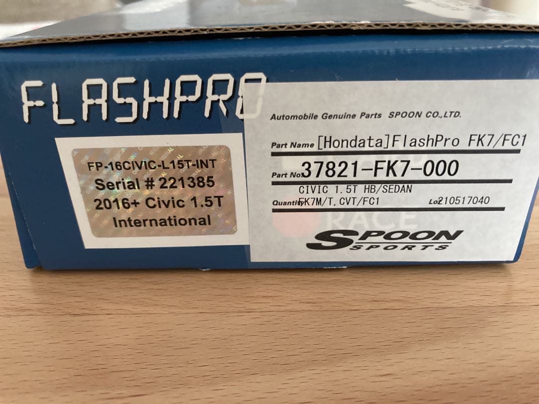 Hondata FlashPro Civic FK7 FC1 スプーン