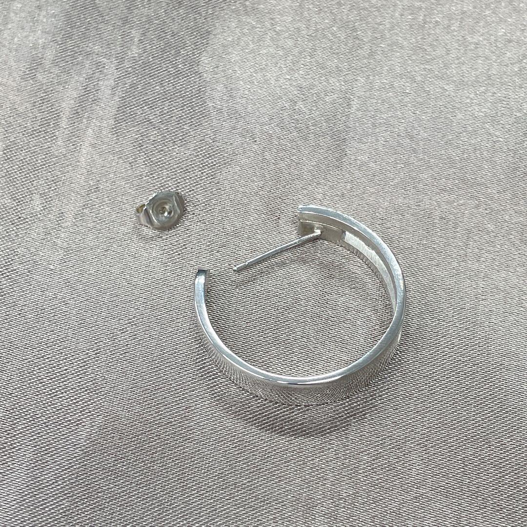 グッズ ピアス Gロゴ フープ 片耳 シルバー ★590