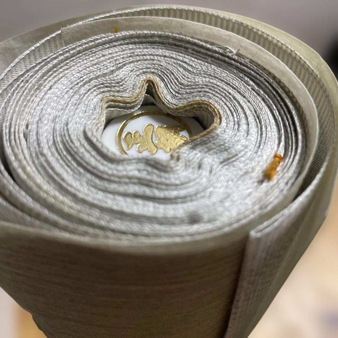 【新品】美術工芸品★大島紬★彫刻工芸士　故田谷野忠一作品　絹　品質保証票あり