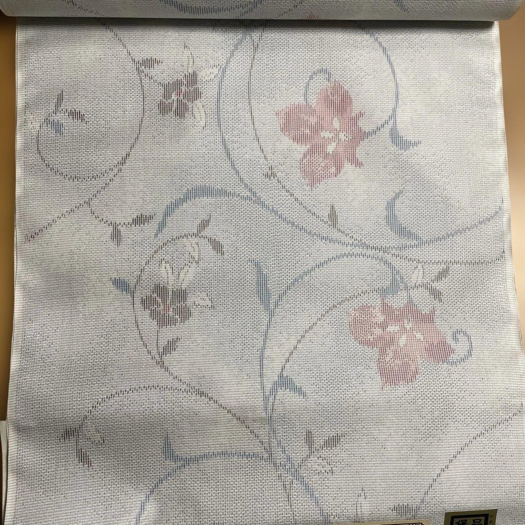 【新品】美術工芸品★大島紬★彫刻工芸士　故田谷野忠一作品　絹　品質保証票あり