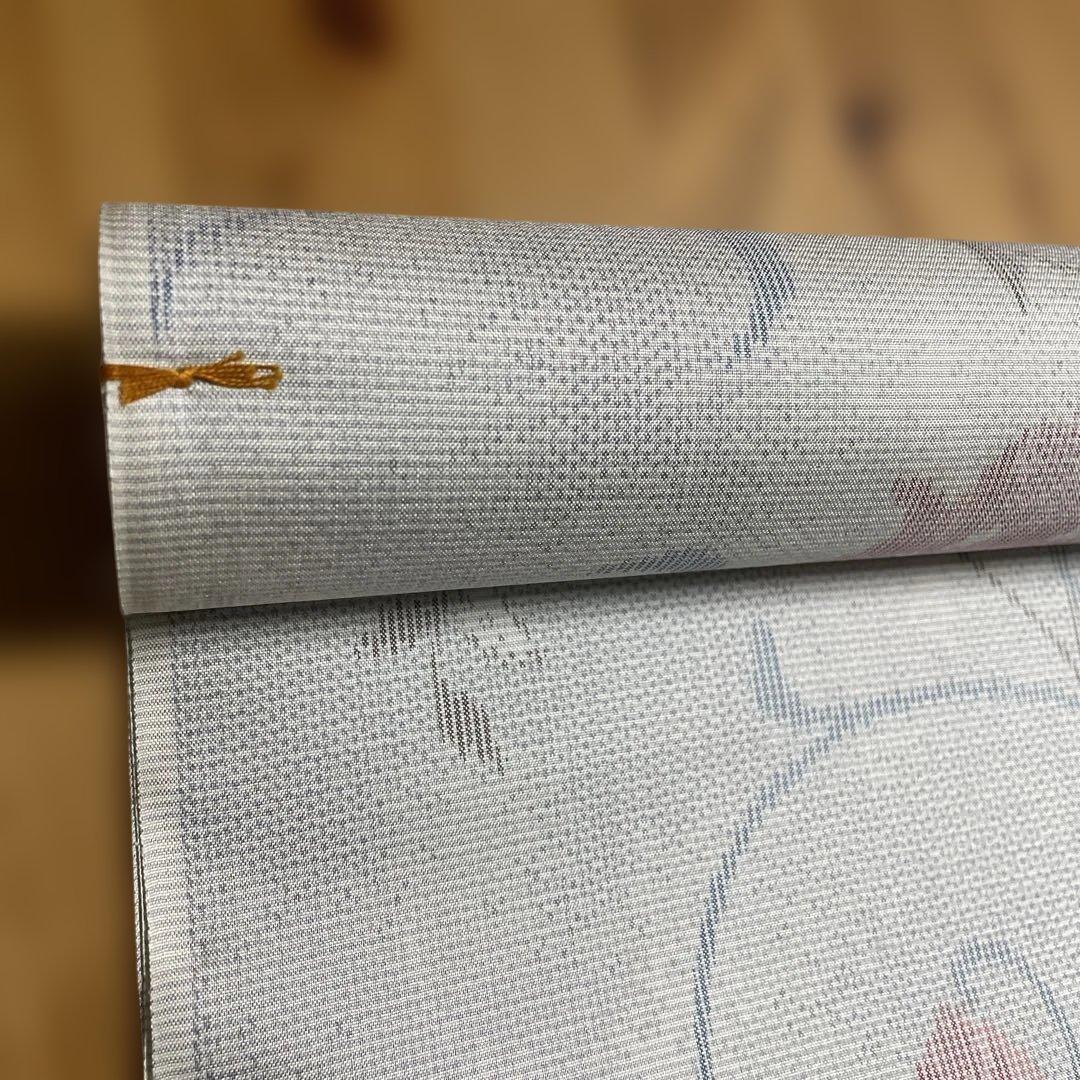 【新品】美術工芸品★大島紬★彫刻工芸士　故田谷野忠一作品　絹　品質保証票あり