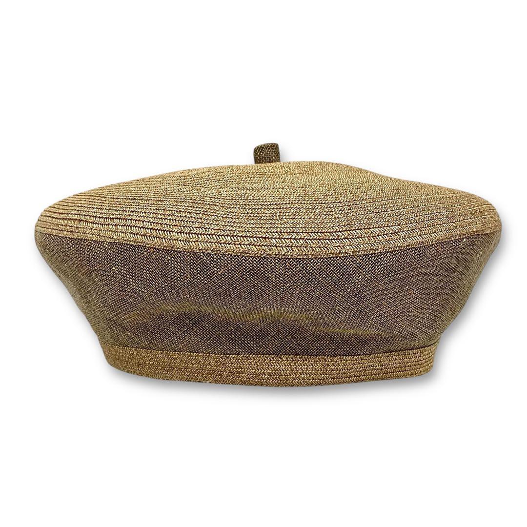 未使用級★エルメス リネンシルク ベレー帽 レディース 57cm 国内正規品