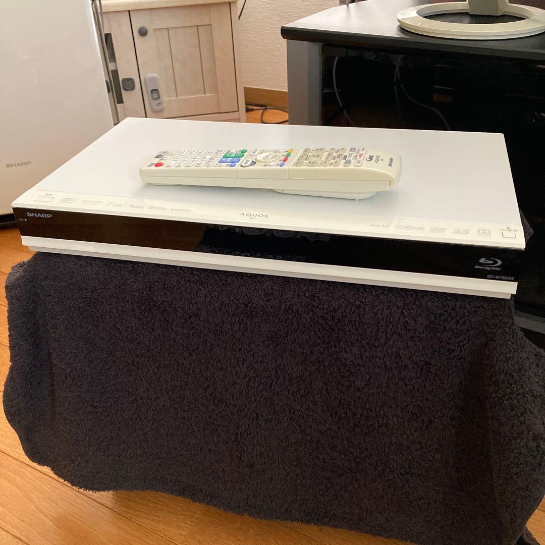 SHARP AQUOS BD-W1800W ブルーレイレコーダーホワイトカラー