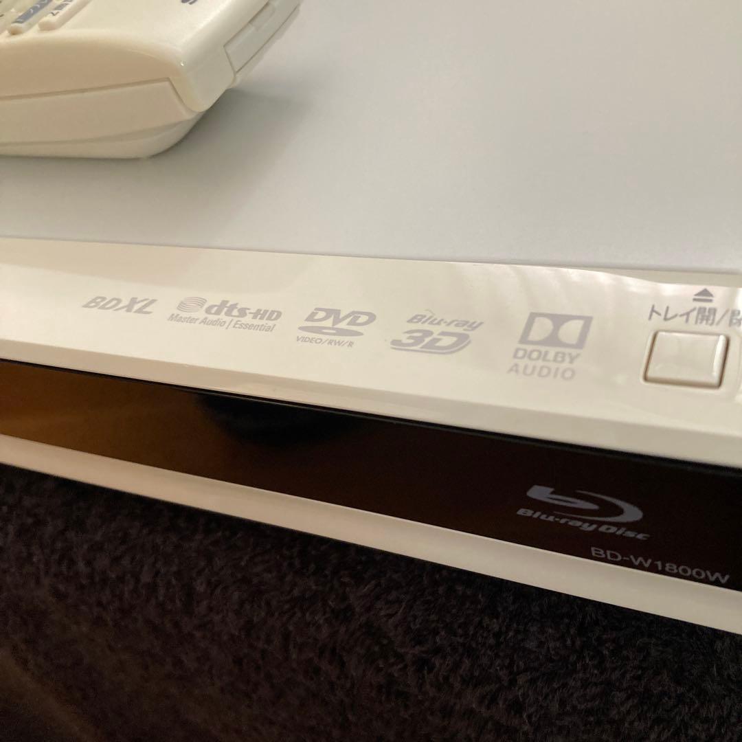 SHARP AQUOS BD-W1800W ブルーレイレコーダーホワイトカラー