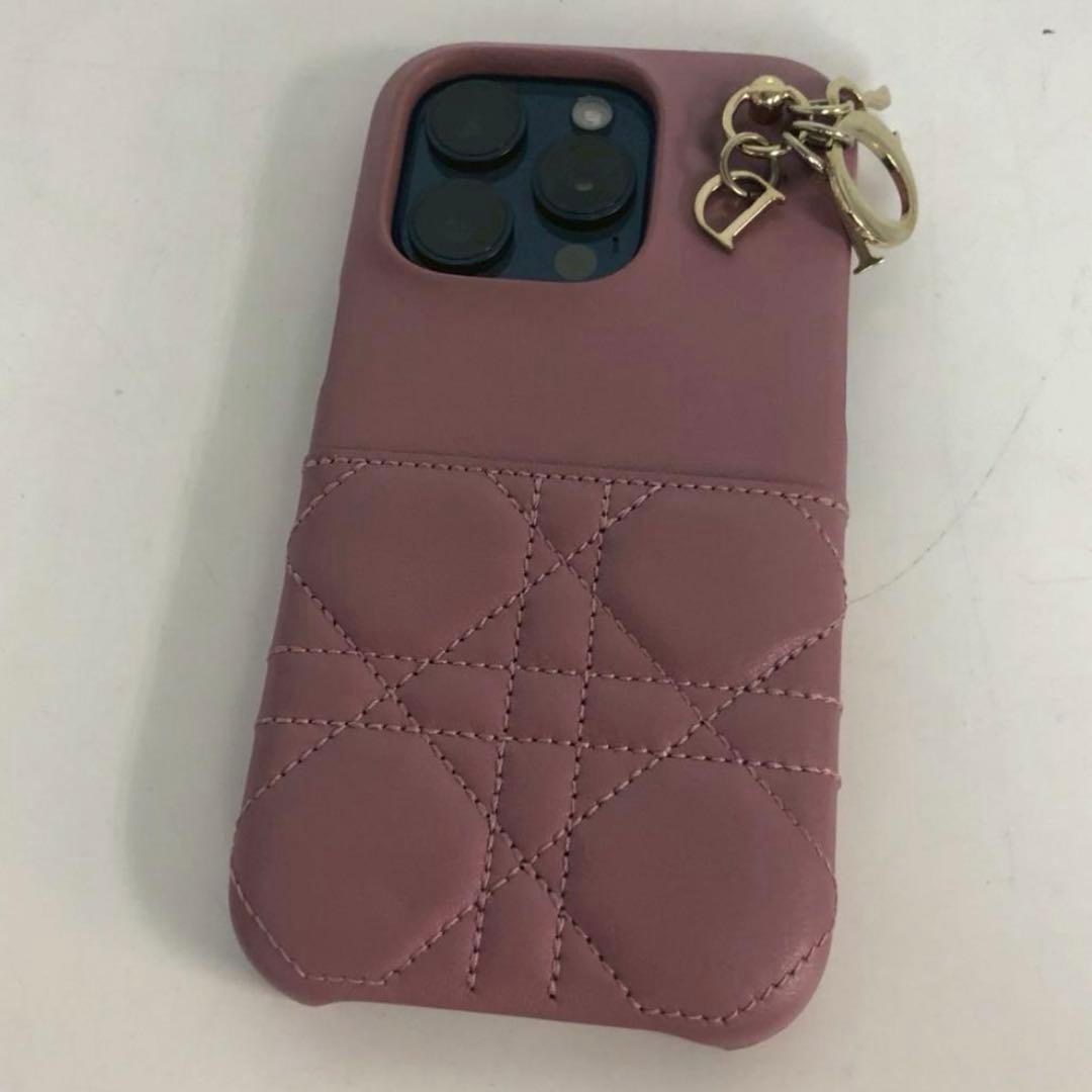 Dior ディオール カナージュ ラムスキン iPhone15pro ケース