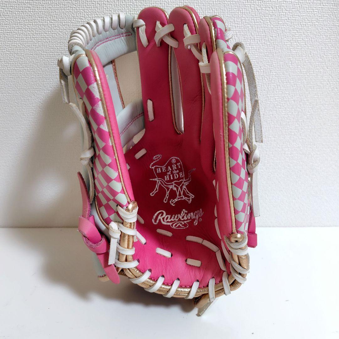 【美品】ローリングス HOH 2020限定 ピンク　軟式 内野