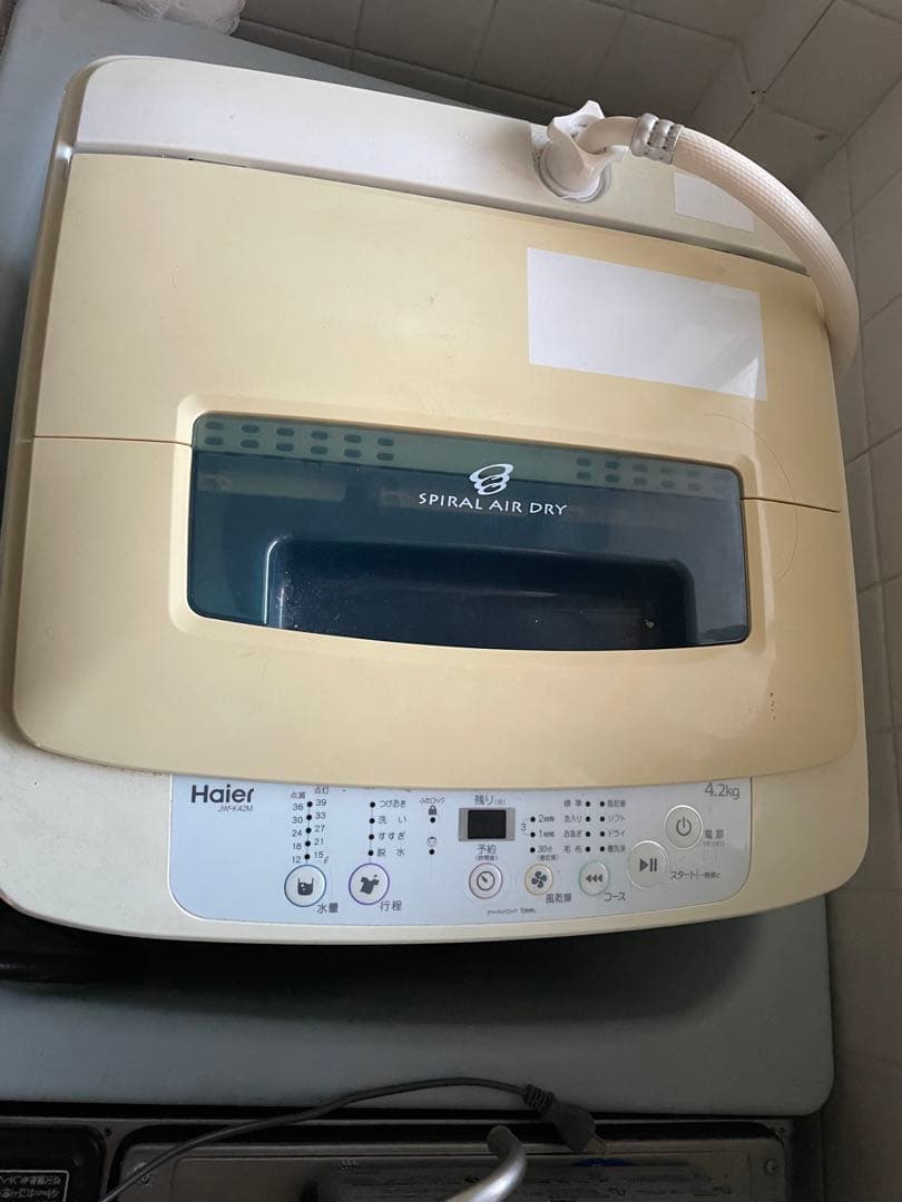 Haier 縦型洗濯機本体 スパイラルエアドライ
