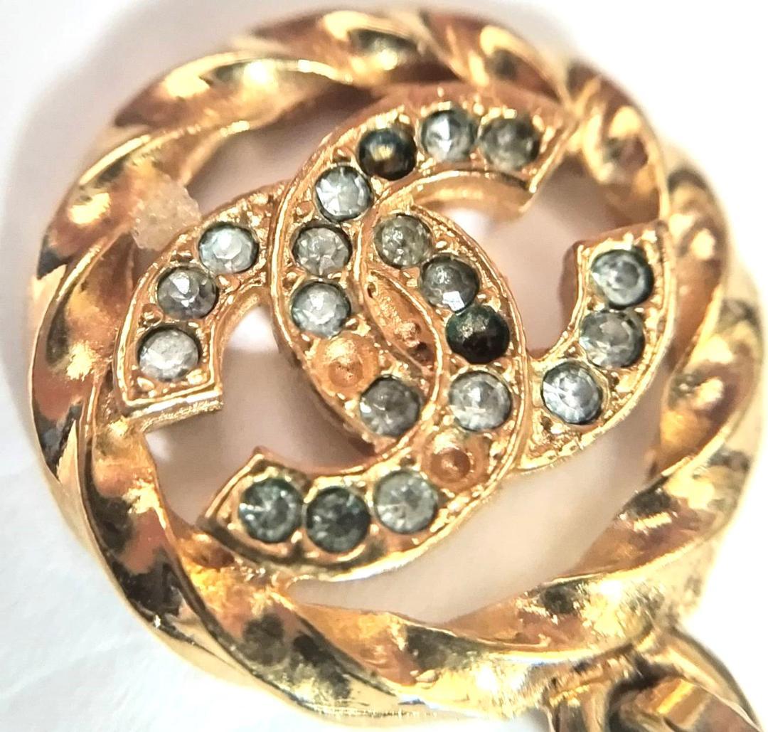 CHANEL ヴィンテージ ペンダントトップ ココマーク カラーストーン