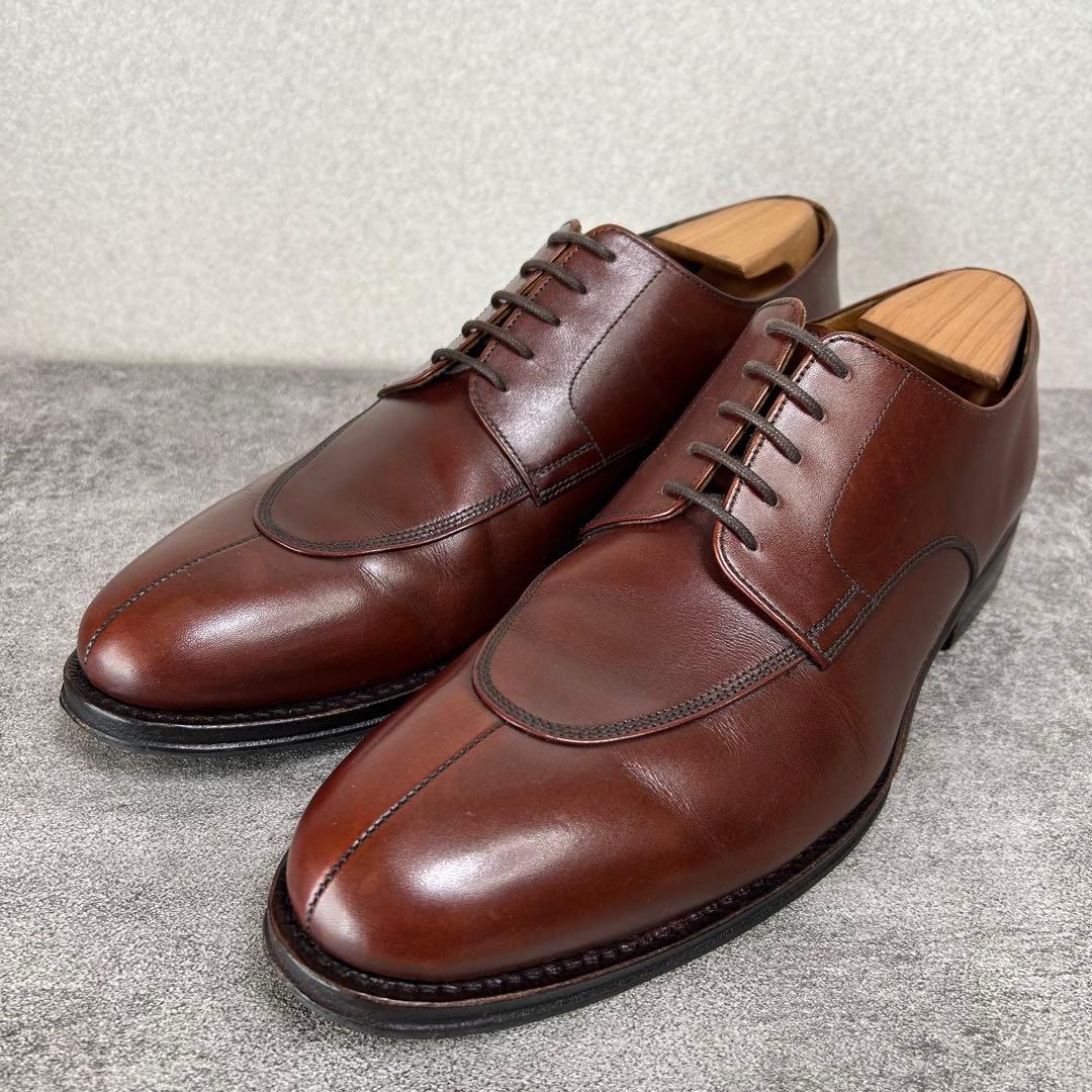 ジャランスリワヤ 別注 Uチップ 43 濃茶 本革 外羽根 ドレスシューズ