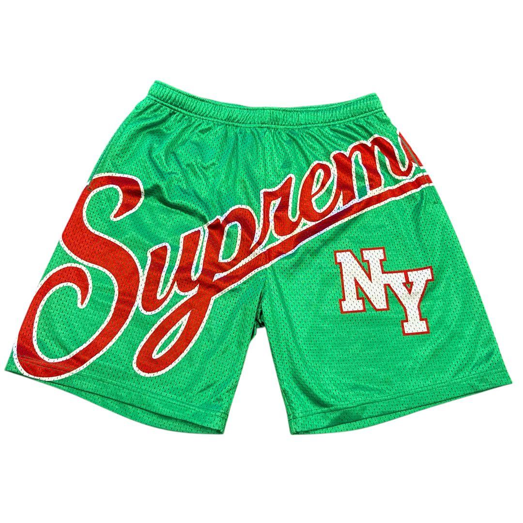 Supreme メッシュハーフパンツ グリーン