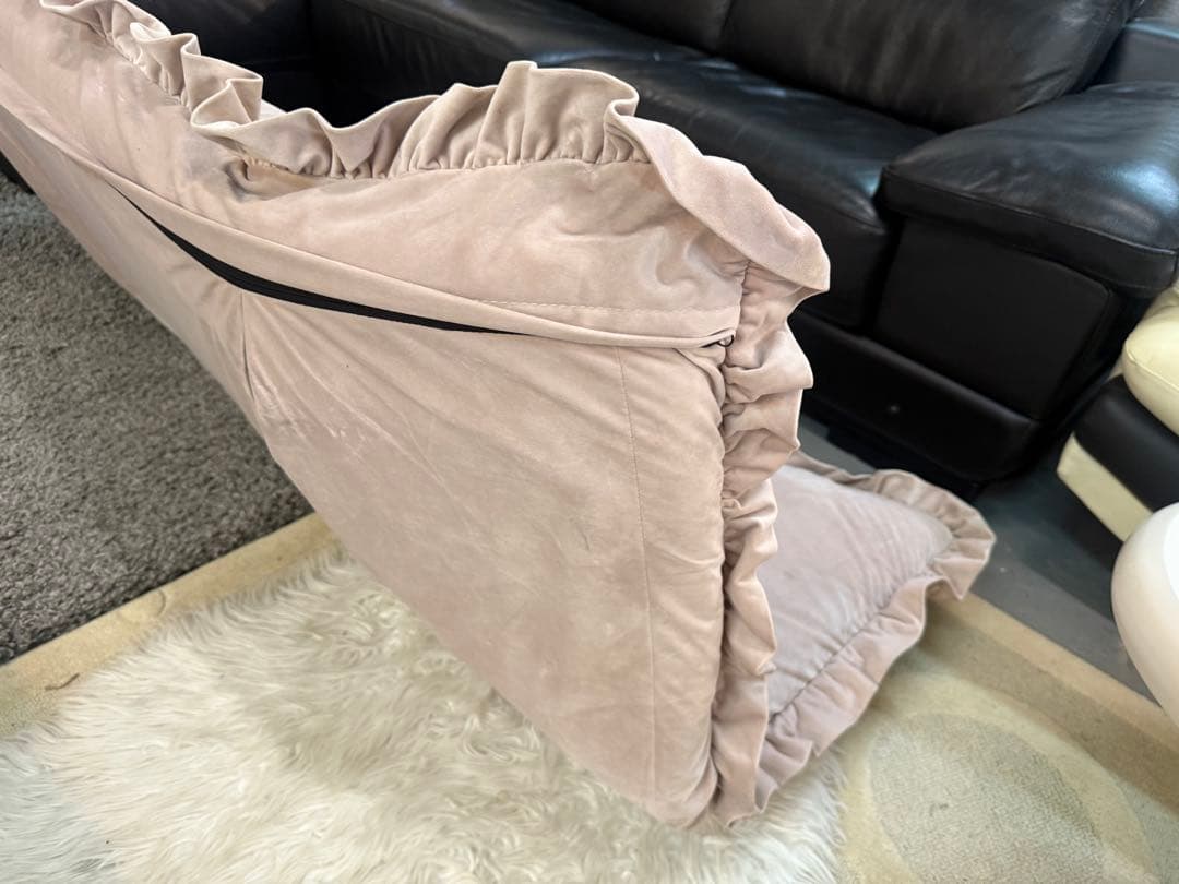 フランフラン　カランフロアソファ　ピンク