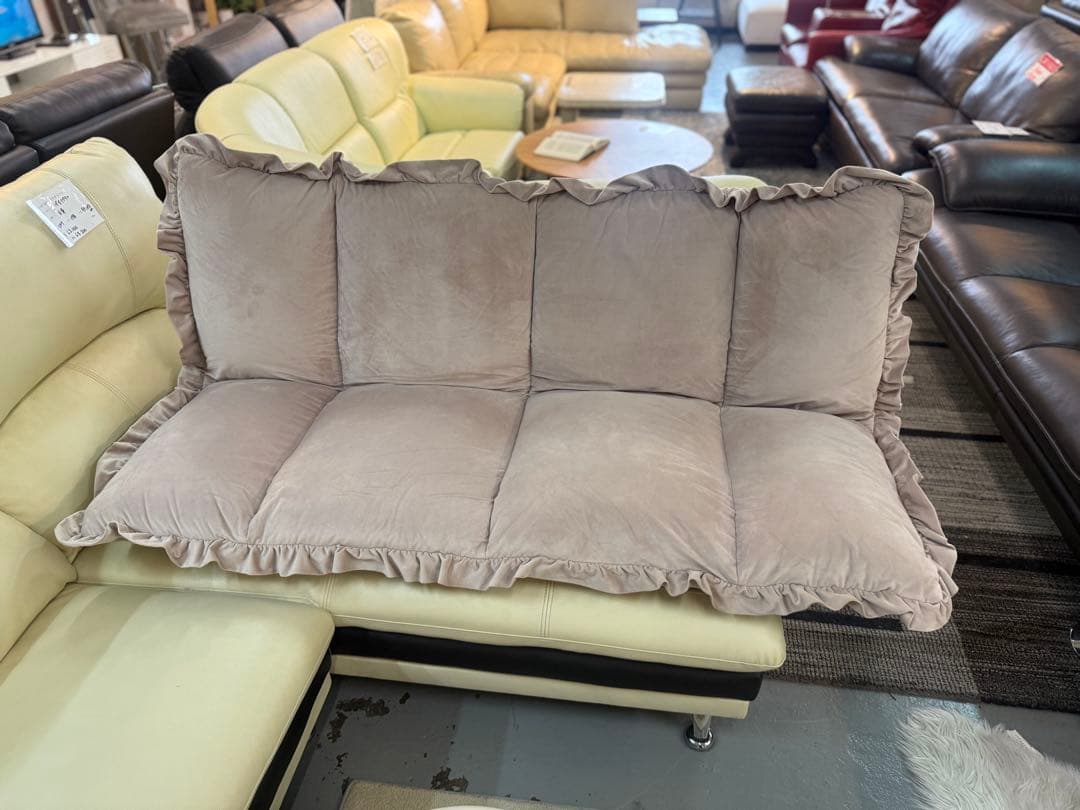 フランフラン　カランフロアソファ　ピンク