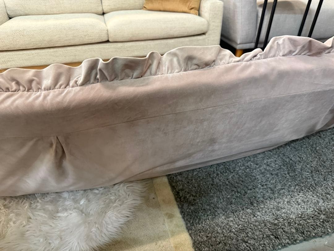 フランフラン　カランフロアソファ　ピンク