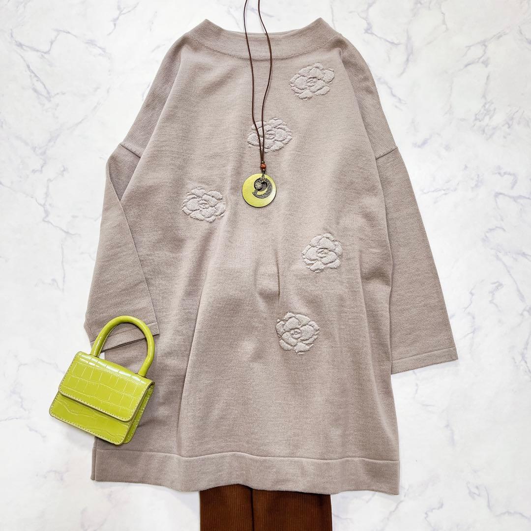 【週末限定価格】新品タグ付き✨インゲボルグ ニットワンピース チュニック 刺繍