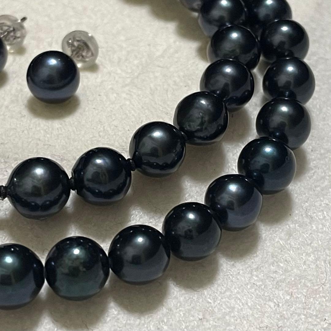 ケース付き専用【K14WG✨美品】 あこや本真珠 ネックレス ピアス 7.5-8