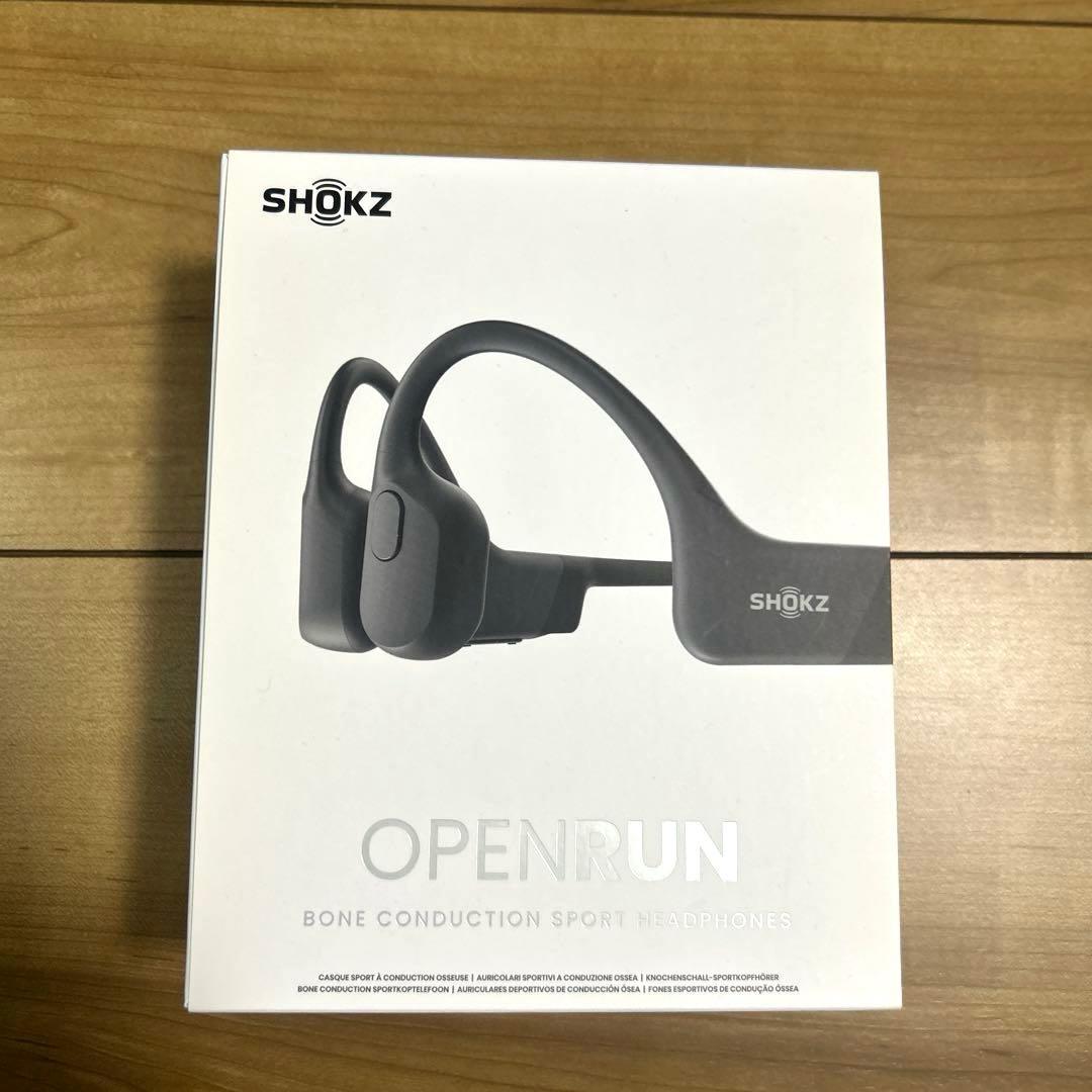 SHOKZ OPENRUN 骨伝導イヤフォン ブラック