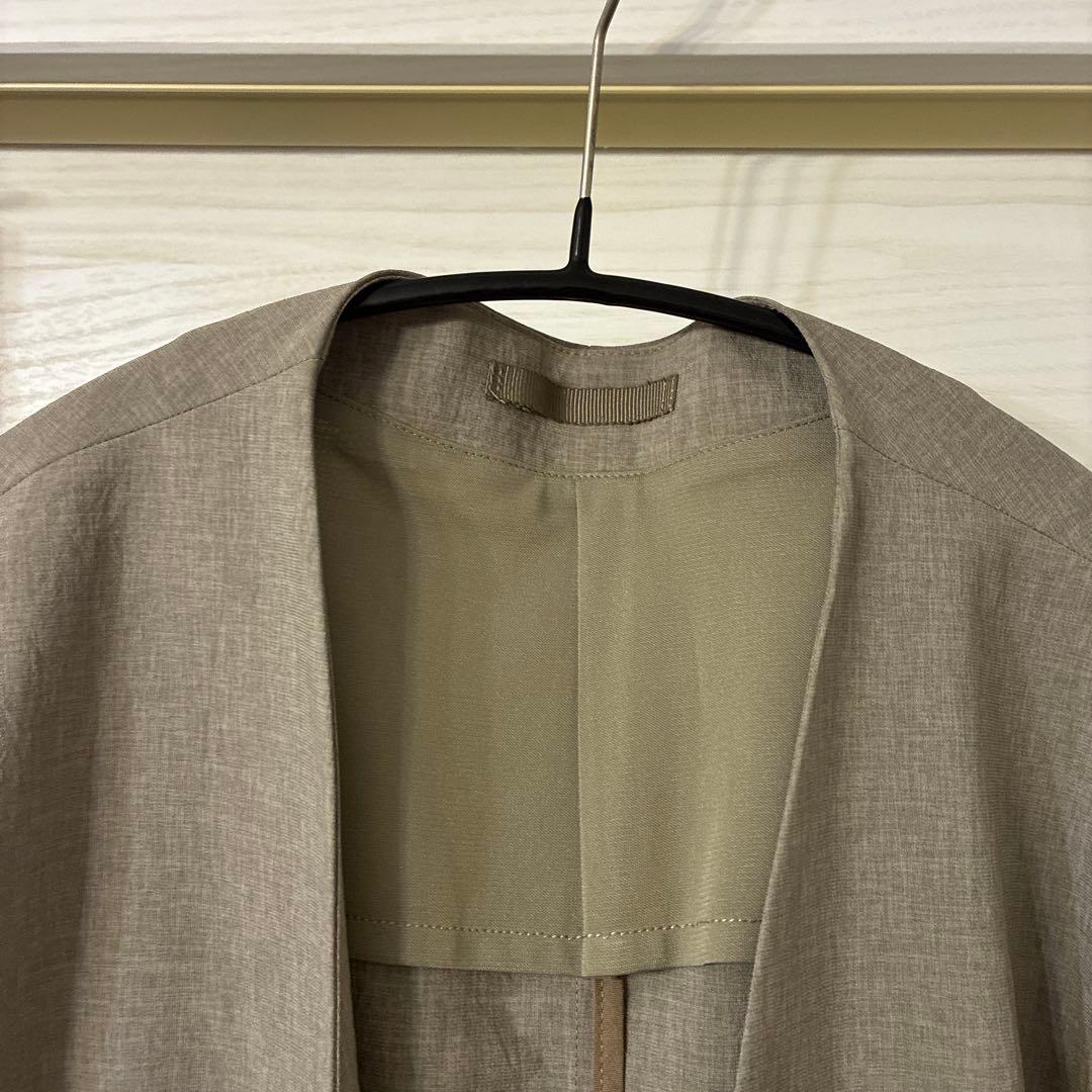 アダムエロペ ADAM ET ROPE ノーカラーセットアップ L リネン風