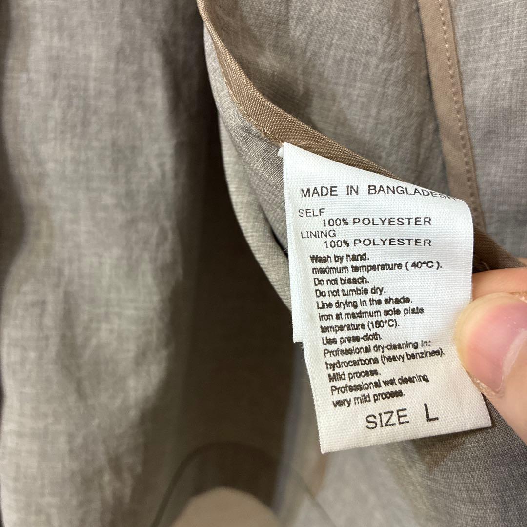 アダムエロペ ADAM ET ROPE ノーカラーセットアップ L リネン風