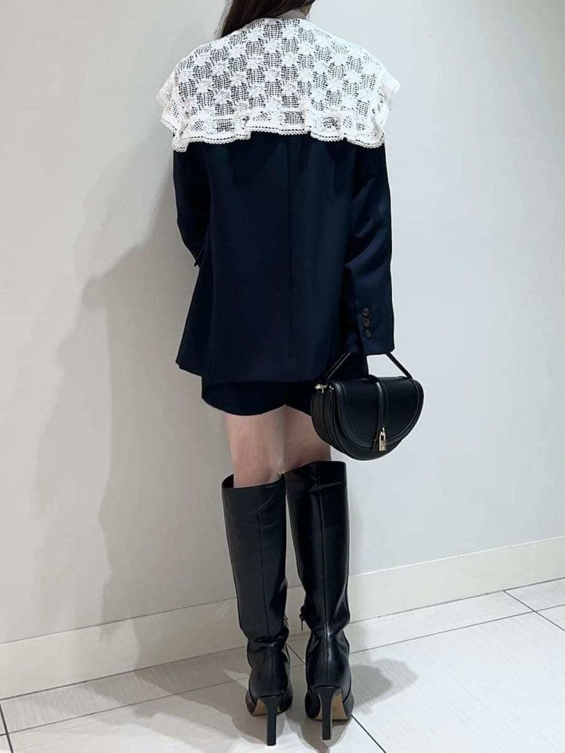 SNIDEL レースカラーテーラードジャケット