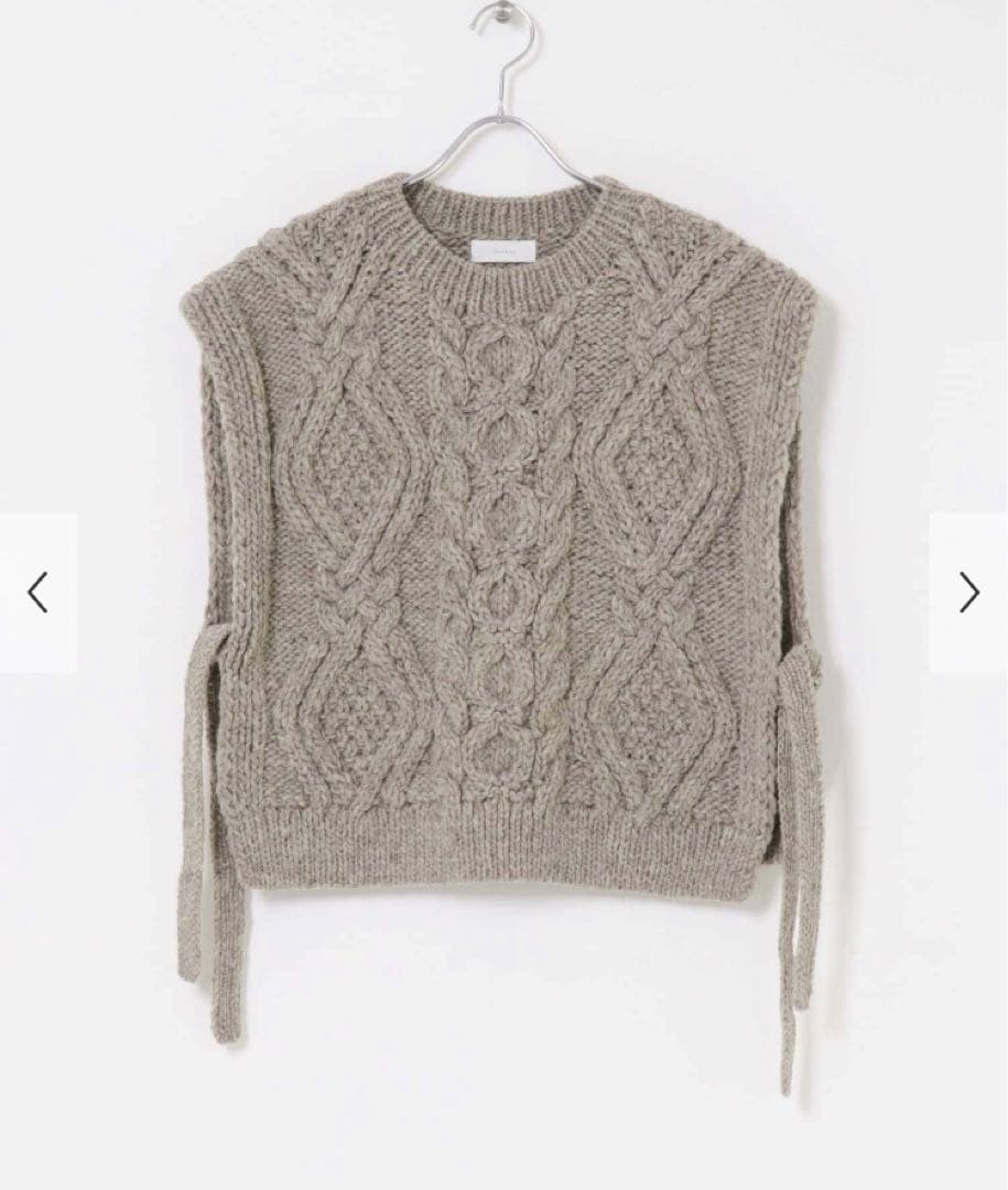 新品タグ付◉ グレー　かぐれ ペルーアランニットベスト　DOORS