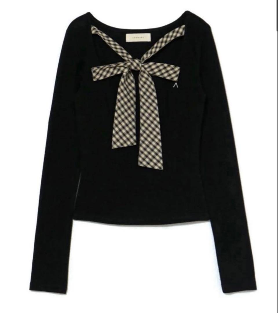 ✨✨✨アンドマリー Ami ribbon check tops