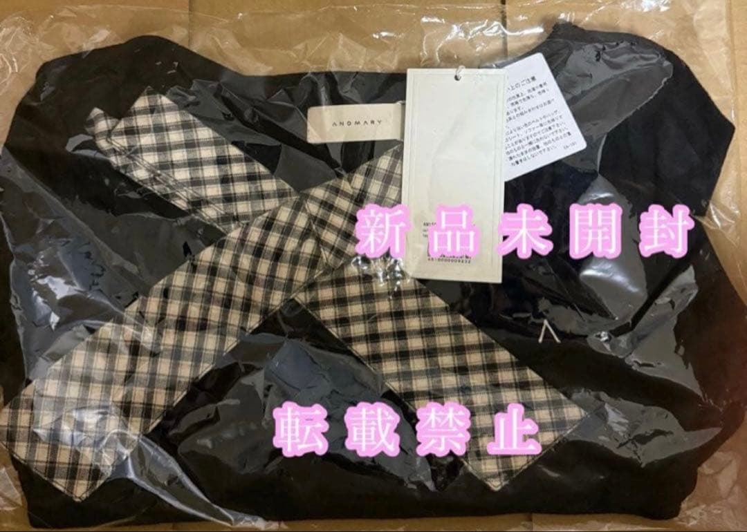 ✨✨✨アンドマリー Ami ribbon check tops