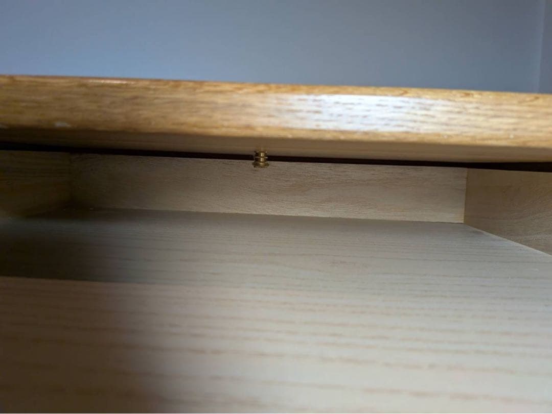 ■送料込■無印 MUJI オーク無垢材デスク 引出足元棚付 学習机 事務テーブル