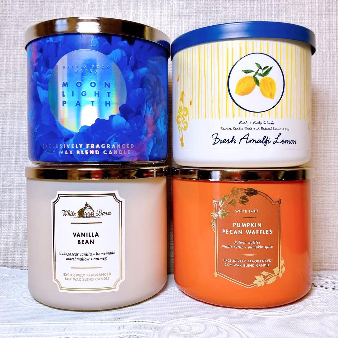 bath&body works 3芯キャンドル 4個