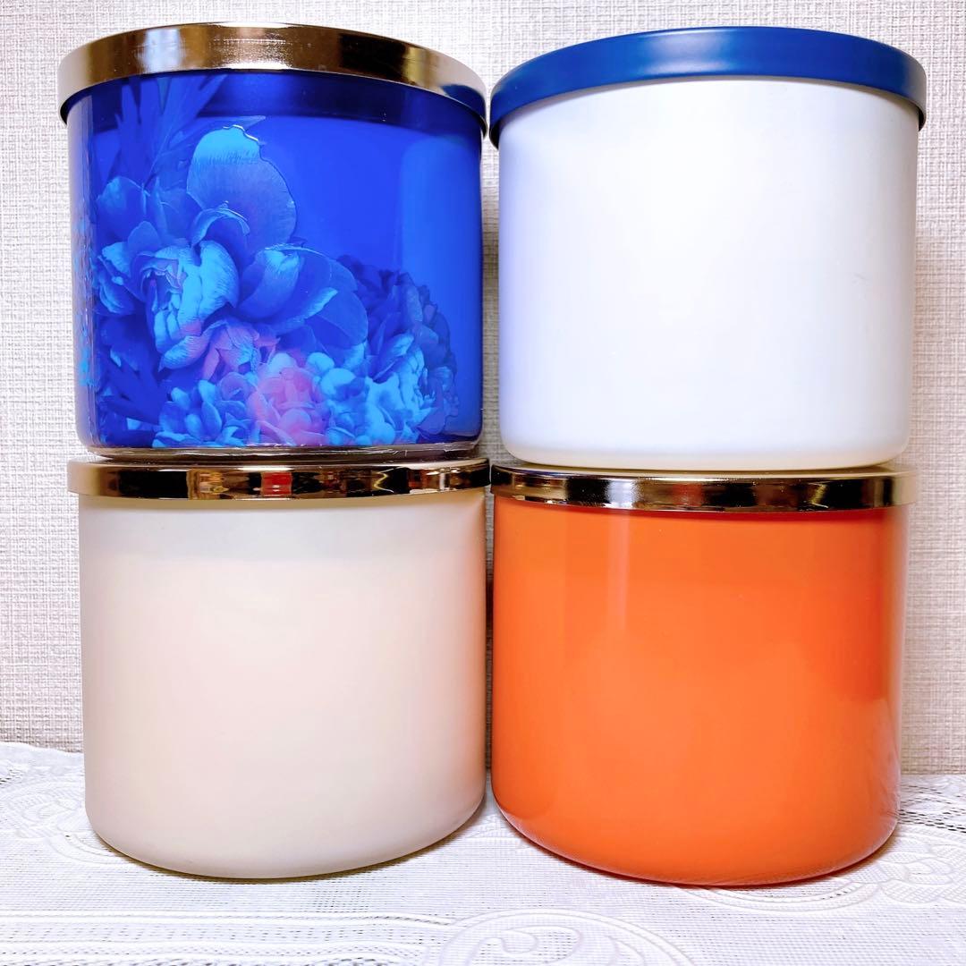 bath&body works 3芯キャンドル 4個