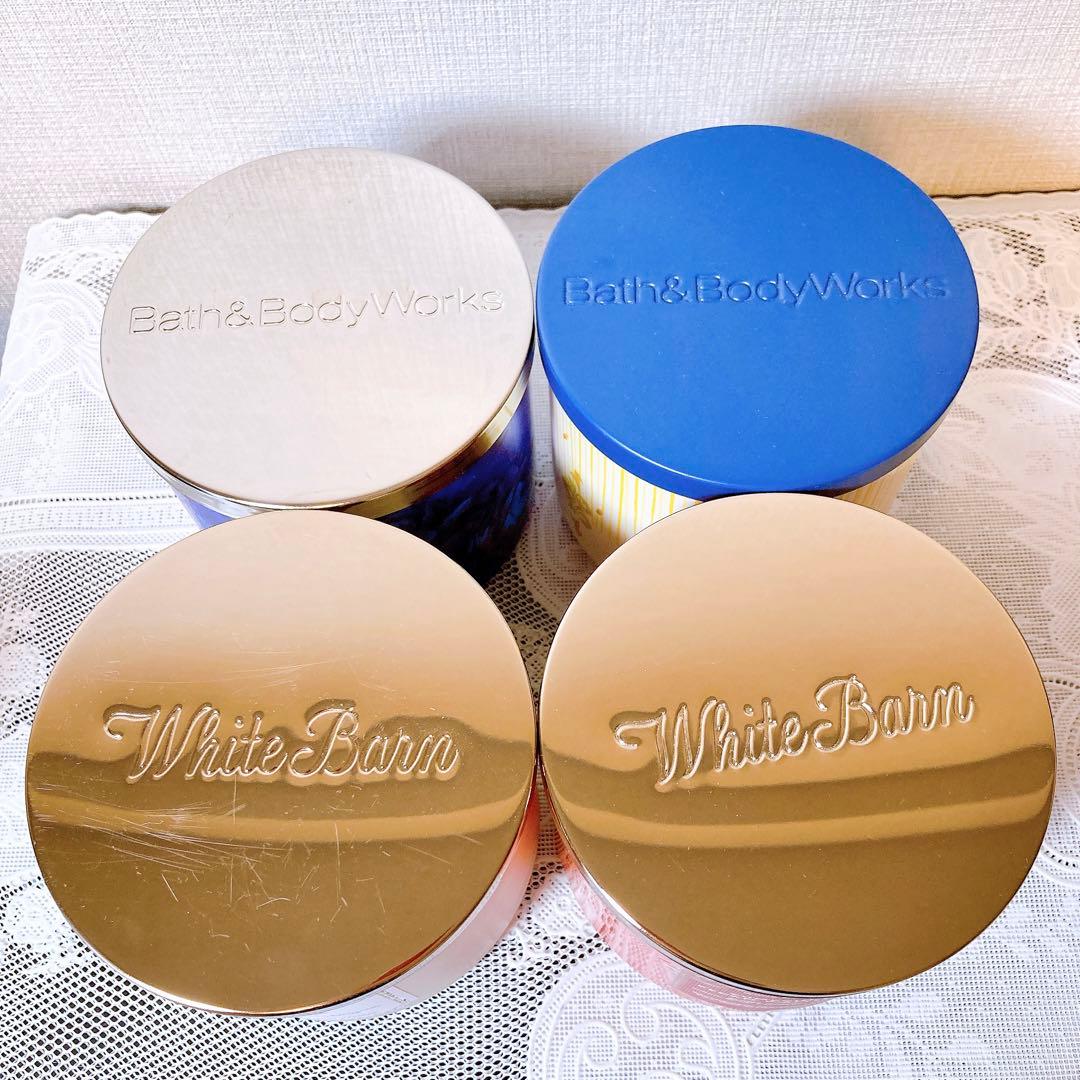 bath&body works 3芯キャンドル 4個