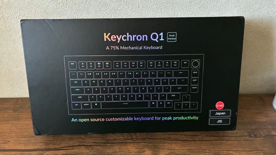 【美品】Keychron Q1 knob JIS配列 ブラック バナナ軸