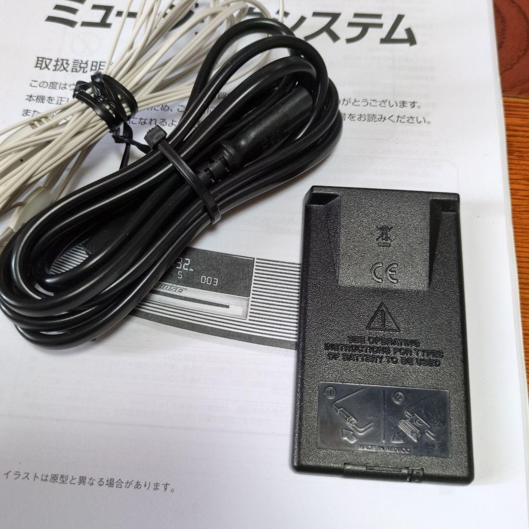 BOSE Wave Music System完動品純正リモコンコードアンテナ取説