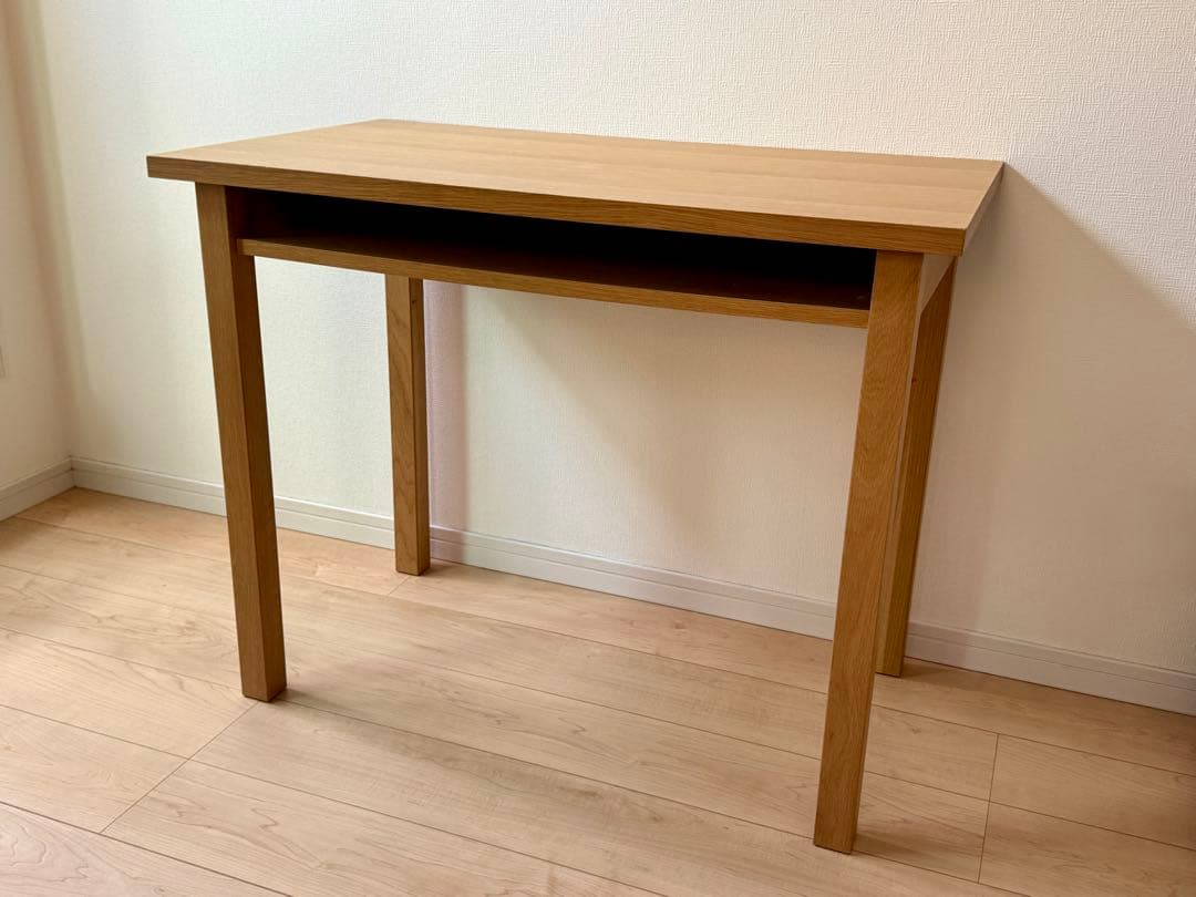 無印　オーク材　学習机　幅８７cm