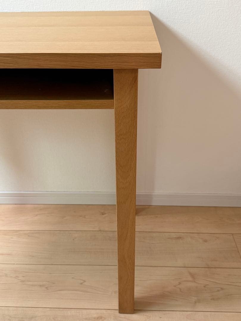 無印　オーク材　学習机　幅８７cm