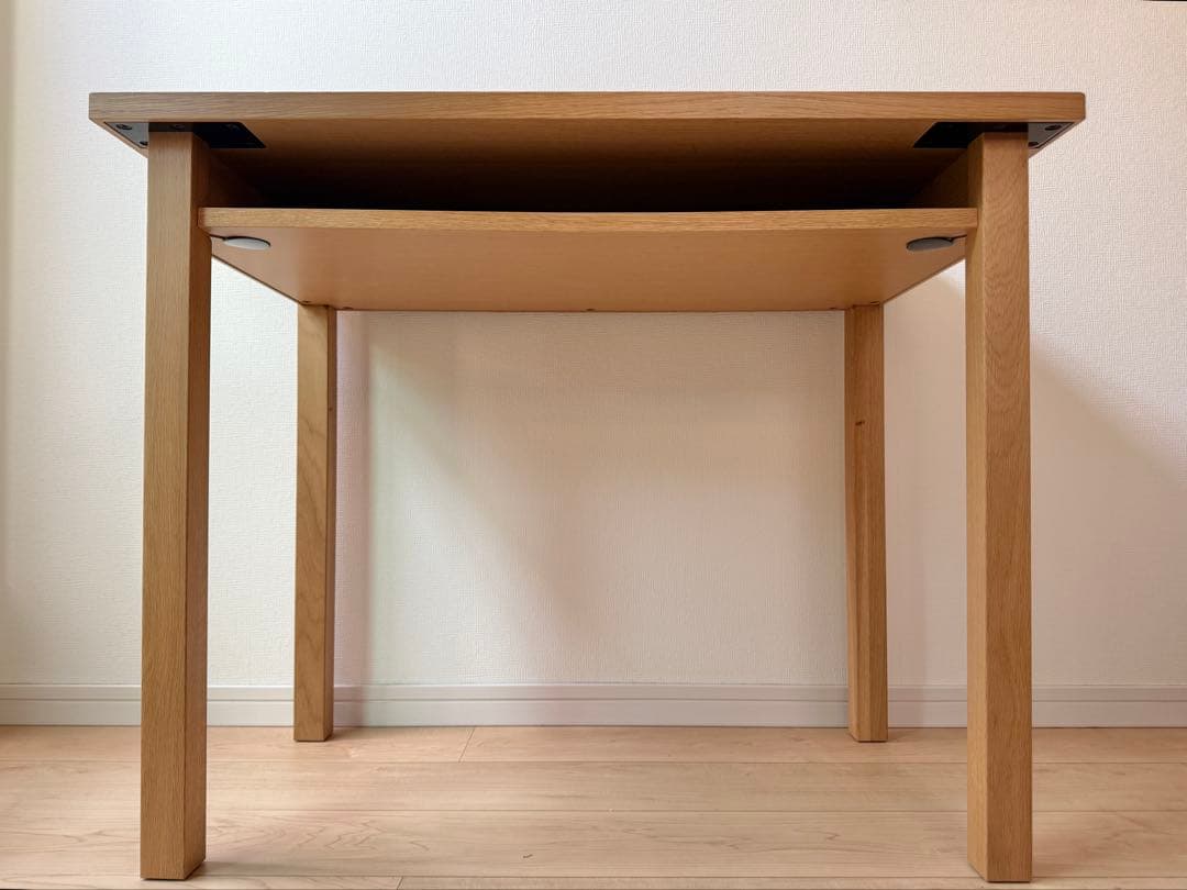 無印　オーク材　学習机　幅８７cm