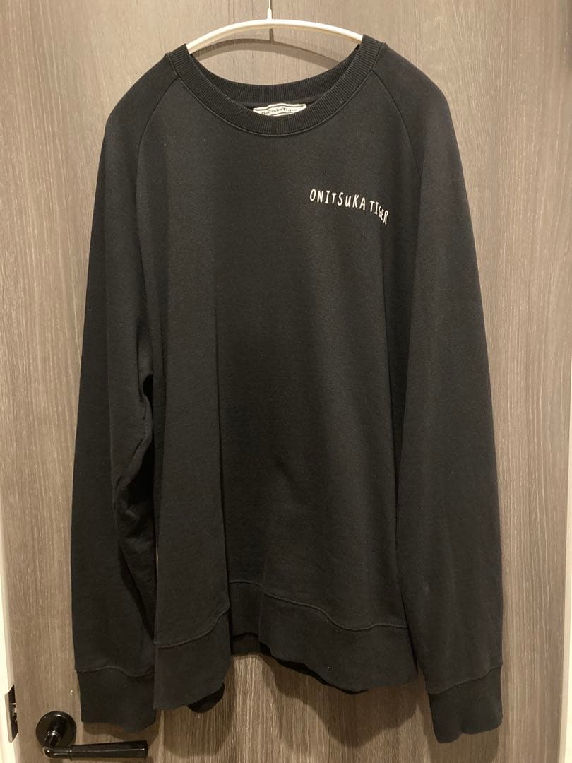 k*3様 オニツカタイガー スウェット トレーナー ブラック 虎　刺繍 Lサイズ
